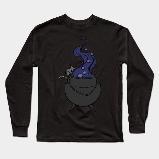 Witches Cauldron Long Sleeve T-Shirt by TursiArt